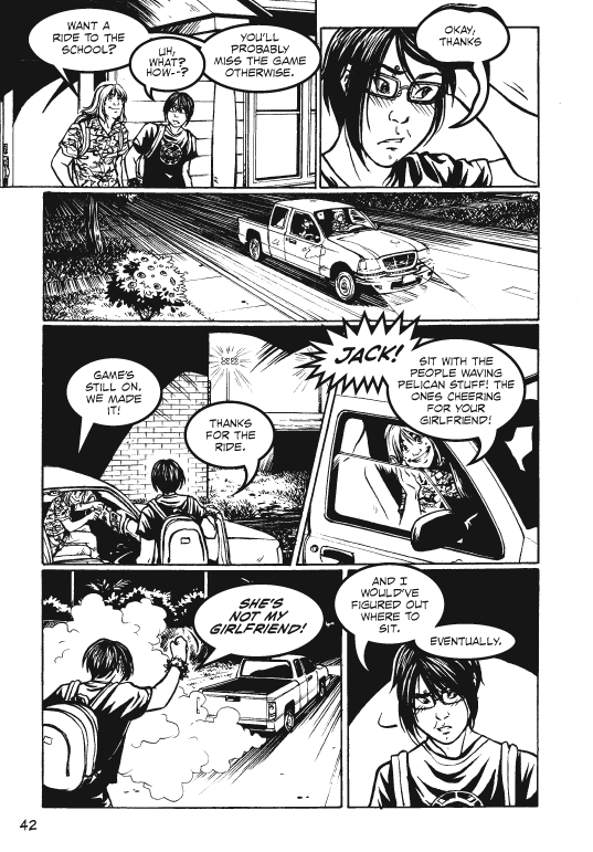 Page 42: a ride to the game